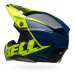 Bell Crosshelm Moto-10 Spherical Sliced - Blauw / Retina